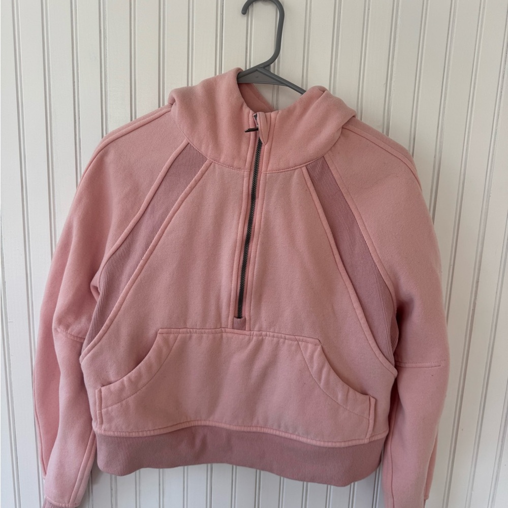 Pink Half-Zip Hoodie